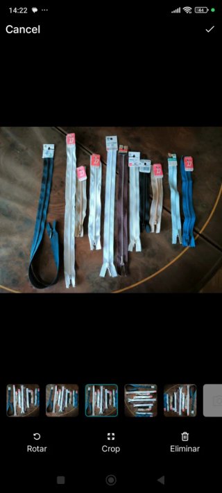 Lote de 11 Cremalleras Diana y Fildor