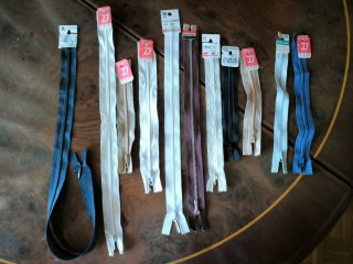 Lote de 11 Cremalleras Diana y Fildor