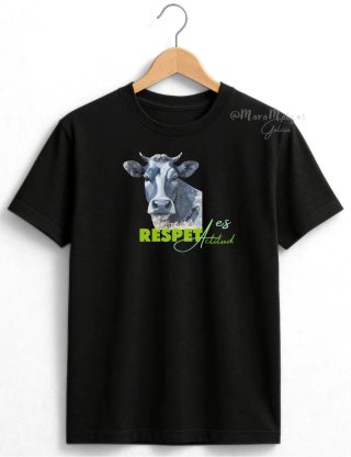 Estampado de vaca: Es Actitud Respeta