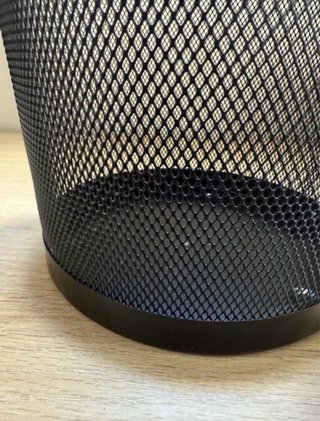 Papelera Cubo Metálico Negro