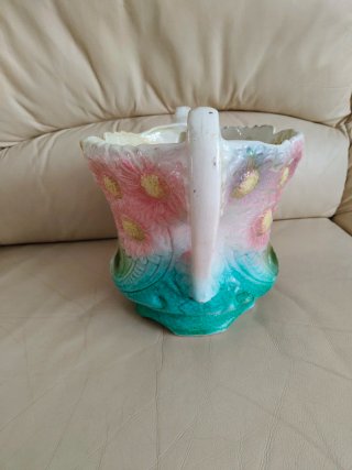 Vaso barbotine maiolica primi '900