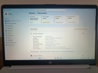 Portátil HP 15s-fq3 N4500 Blanco