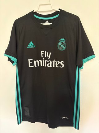 Camiseta Adidas Real Madrid Negra y Turquesa