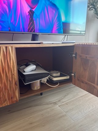 Mueble TV 160 en madera maciza de acacia