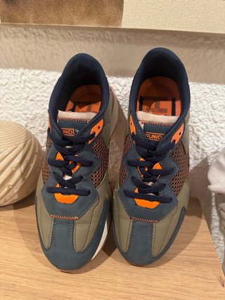 Zapatillas niño azul y verde