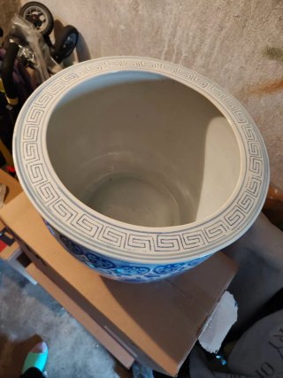 Grande vaso porcellana cinese anni '50