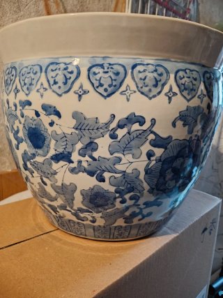 Grande vaso porcellana cinese anni '50