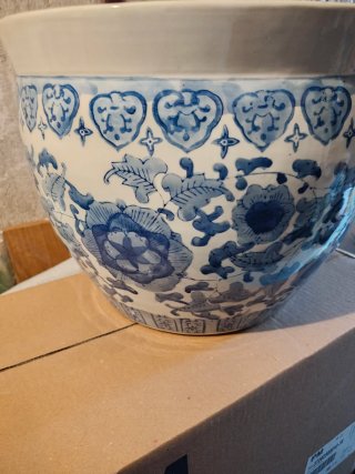 Grande vaso porcellana cinese anni '50