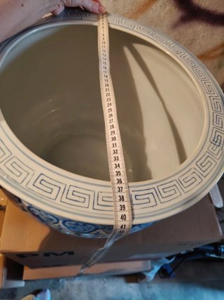 Grande vaso porcellana cinese anni '50