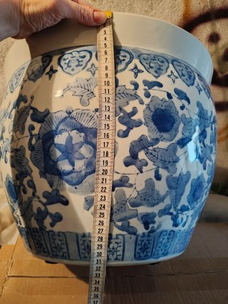 Grande vaso porcellana cinese anni '50