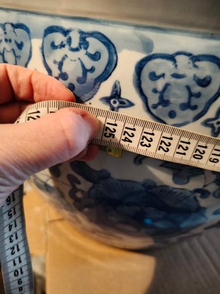 Grande vaso porcellana cinese anni '50