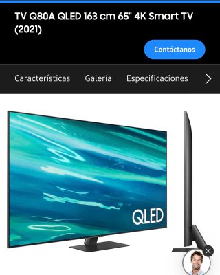 TV Samsung QLED 65 4K Q80A (2021)