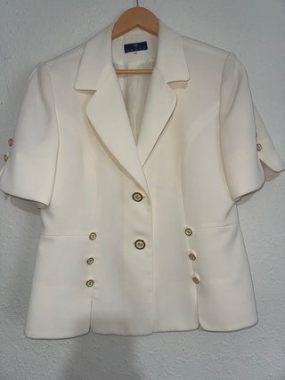 Chaqueta DADOS manga corta beige T.46