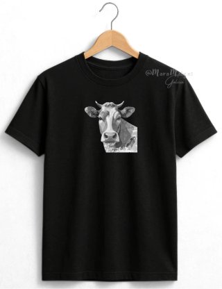 Vaca colores blanco y negro