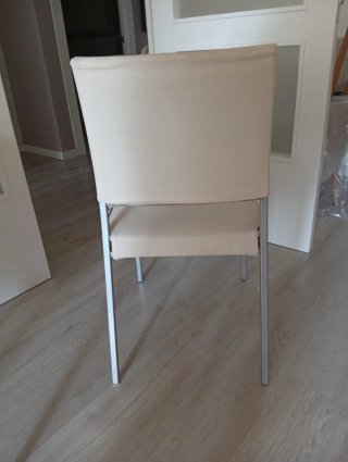 Silla de comedor beige