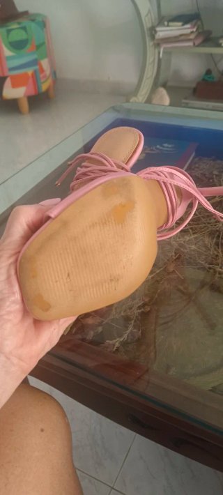 Sandalias Rosas y Plateadas