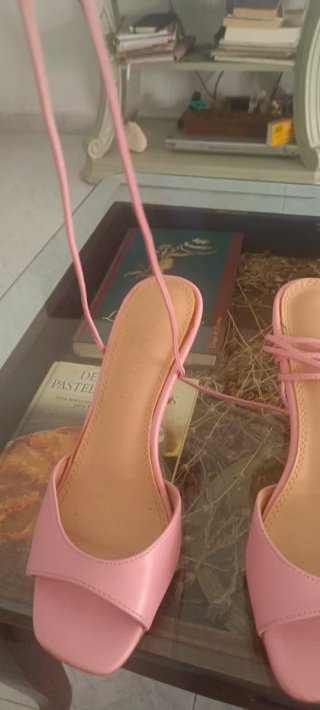 Sandalias Rosas y Plateadas