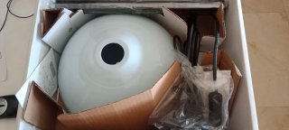 Lámpara de pie IKEA Negra y Blanca