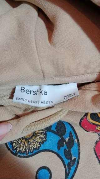 Sudadera Bershka Beige Talla XS