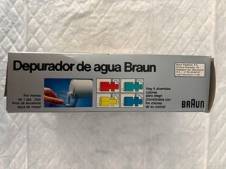 Depuradora de agua Braun color amarillo (antigua)