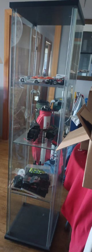 Vetrina IKEA DETOLF Nera e Trasparente