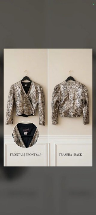 Chaqueta de Fiesta Dorada y negra Coolway