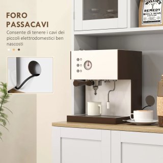 Mueble despensero para microondas con estantes abi