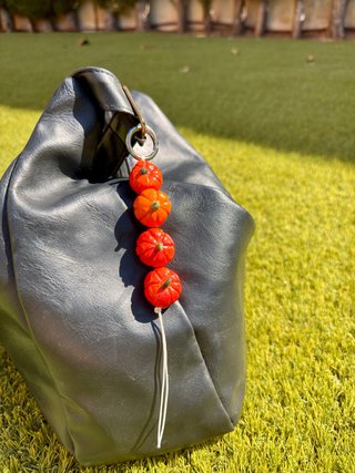 Charm bolso calabazas Llavero artesanal Halloween