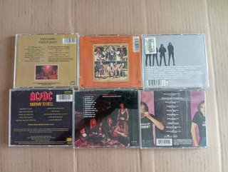 Lote 6 CDs Rock: Deep Purple, Ramones, AC/DC