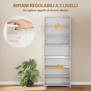 Mueble de cocina de 180 cm de altura, despensa con