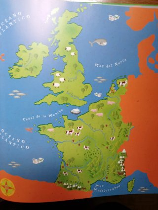 Libro didáctico Mi primer viaje por Europa. Atlas