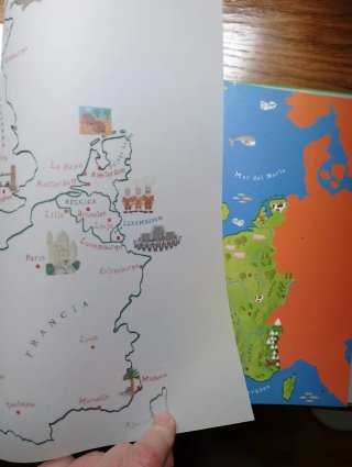 Libro didáctico Mi primer viaje por Europa. Atlas
