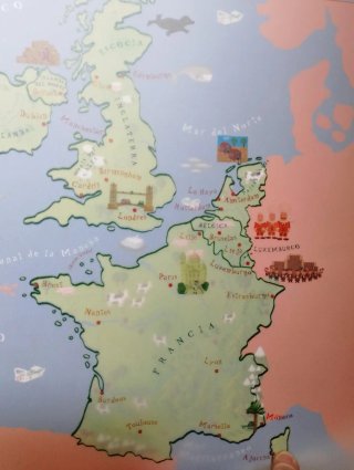 Libro didáctico Mi primer viaje por Europa. Atlas