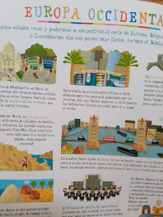 Libro didáctico Mi primer viaje por Europa. Atlas