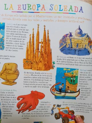 Libro didáctico Mi primer viaje por Europa. Atlas