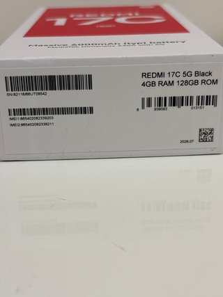 Redmi 17C 5G con batería 6000mAh