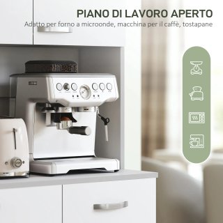Aparador de cocina moderno con cajón y armarios, d