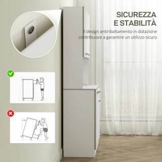Aparador de cocina moderno con cajón y armarios, d
