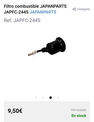 Filtro Combustible Japanparts JAPFC-244S