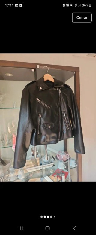 Chaqueta Biker Zara Negra