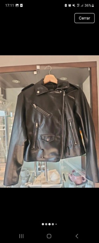 Chaqueta Biker Zara Negra
