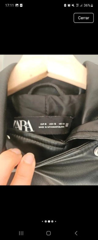 Chaqueta Biker Zara Negra
