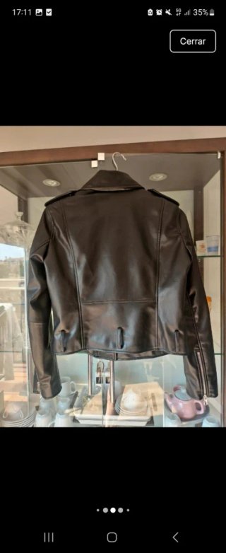 Chaqueta Biker Zara Negra