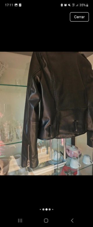 Chaqueta Biker Zara Negra