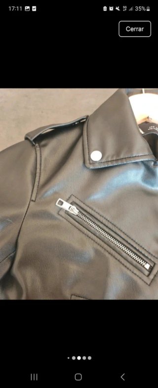 Chaqueta Biker Zara Negra