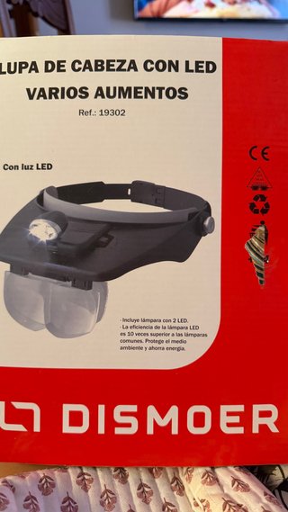 Gafas Lupa de Cabeza con LED DISMOER