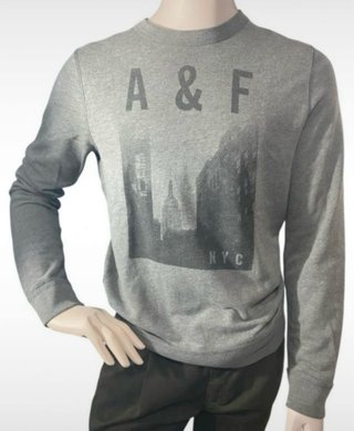 Felpa Abercrombie & Fitch Grigia
