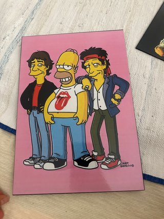 Cuadro Los Simpson y The Rolling Stones