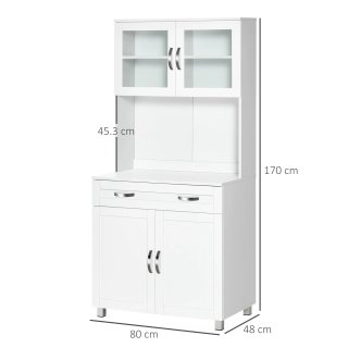 Armario de cocina moderno con 2 compartimentos, pu