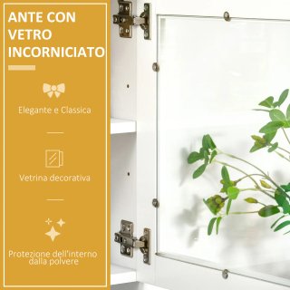 Armario de cocina moderno con 2 compartimentos, pu